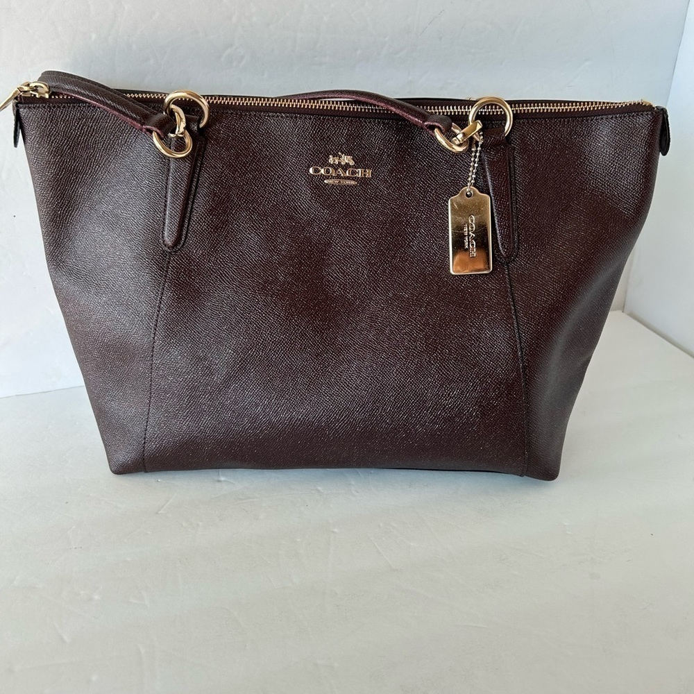 Coach NWOT Ox Blood Leather Ava Tote - Picture 12 of 12